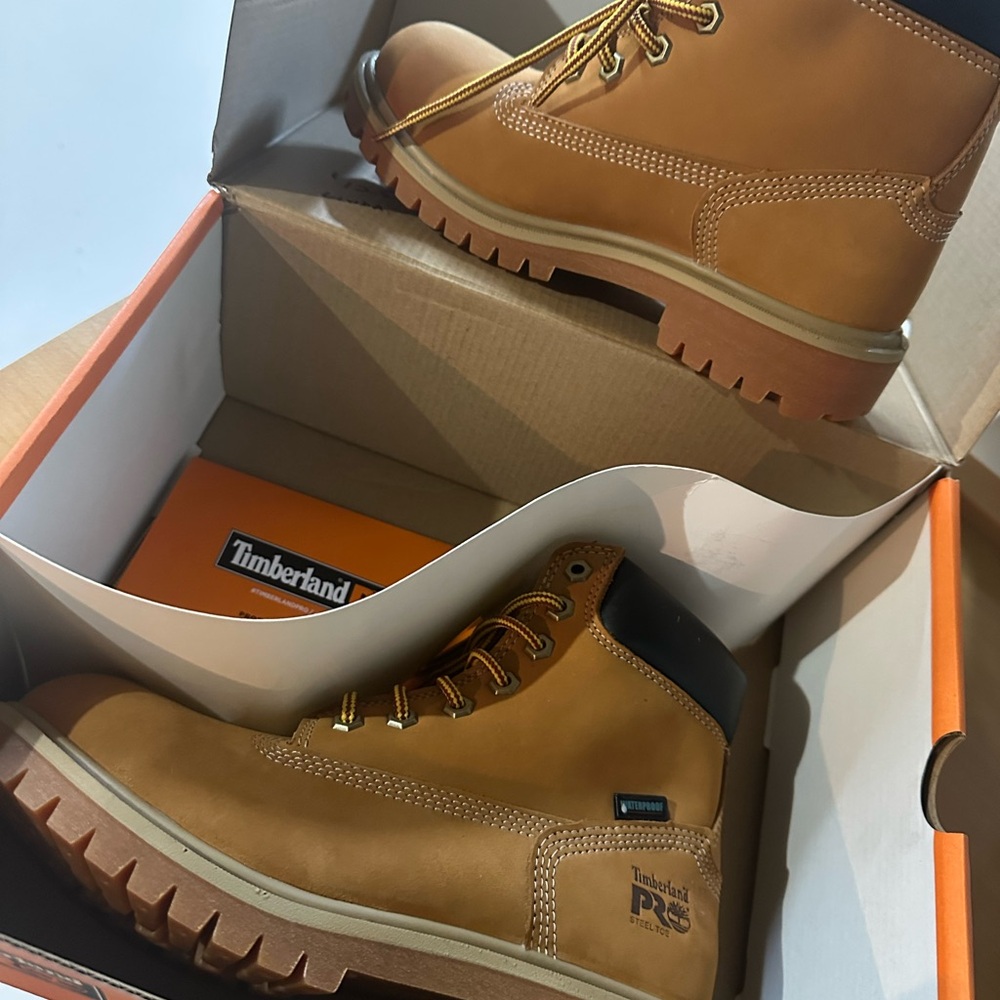 Timberland PRO Men's Tan Leather Boots - Picture 3 of 10